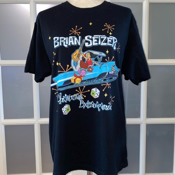 GUC Men’s size Large Brian Setzer 2007 Tour T-shirt - Picture 1 of 15